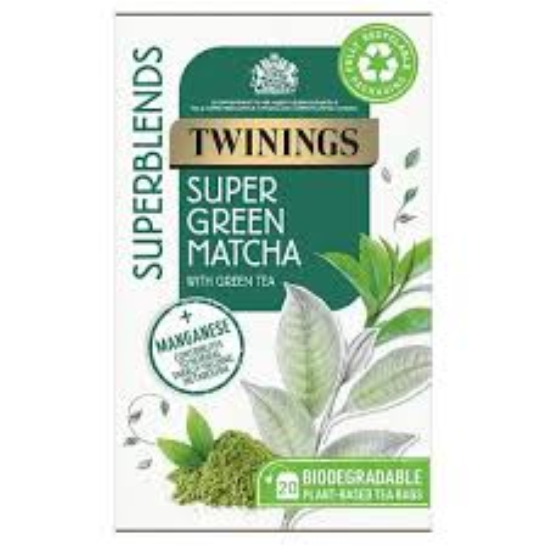 TWININGS SUPER GREEN MATCHA 20S